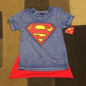 Superman t-shirt with attached cape